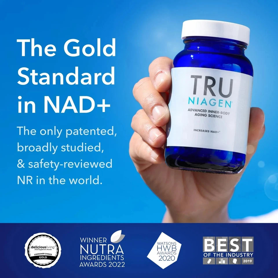NEW 300mg TRU NIAGEN NAD Supplement Niagen for Brain Function & Anti-Aging
