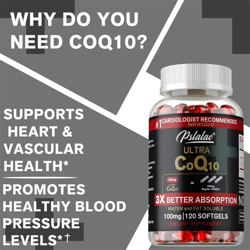 CoQ10 120pcs – Supports Vascular and Heart Health, Balances Blood Pressure