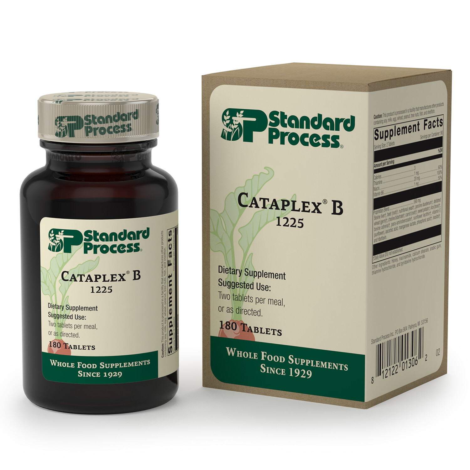 Standard Process Cataplex B Whole Food Formula, 180 Tablets
