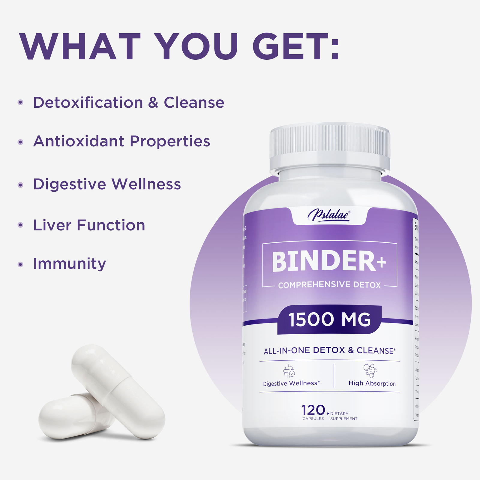 Binder Detox – Activated Carbon,Zeolite – Liver Detox & Cleanse,Digestive Health