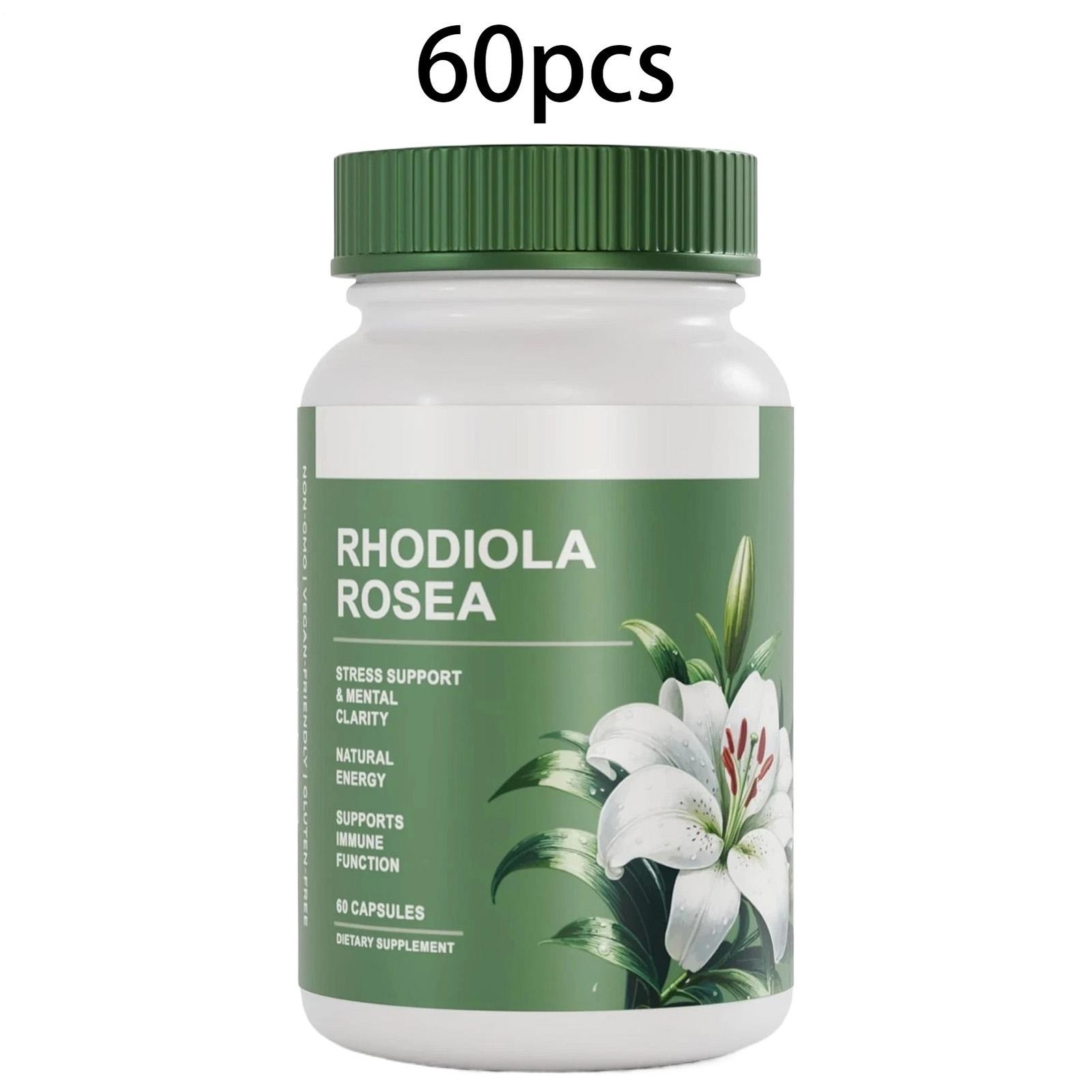 (3 PACK) Salvora Rhodiola Rosea Supplement–Golden Root Adaptogen Capsules 180PCS
