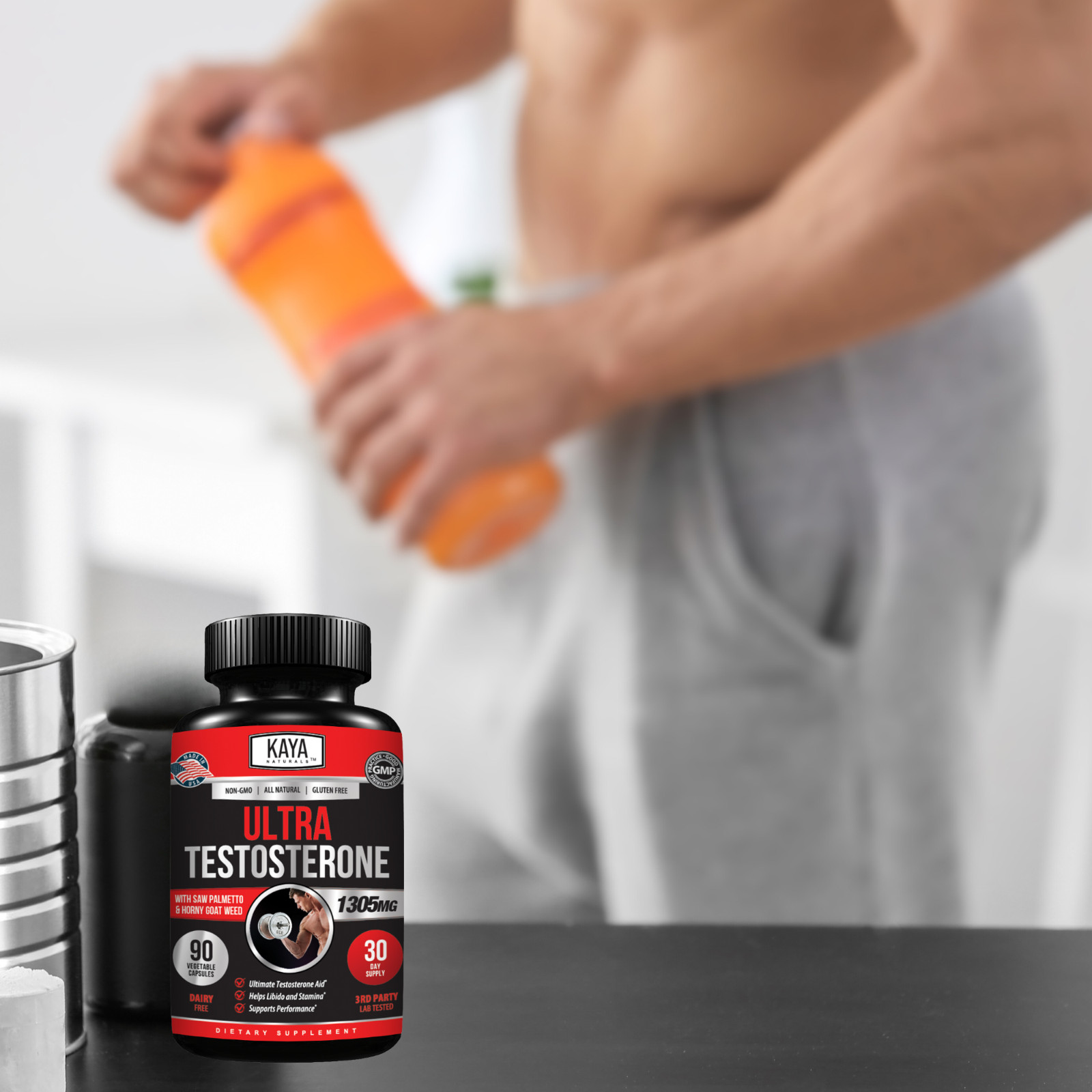 (2 Pack) Ultra Testosterone 90Ct, Muscle & Testosterone Support, Bodybuilding