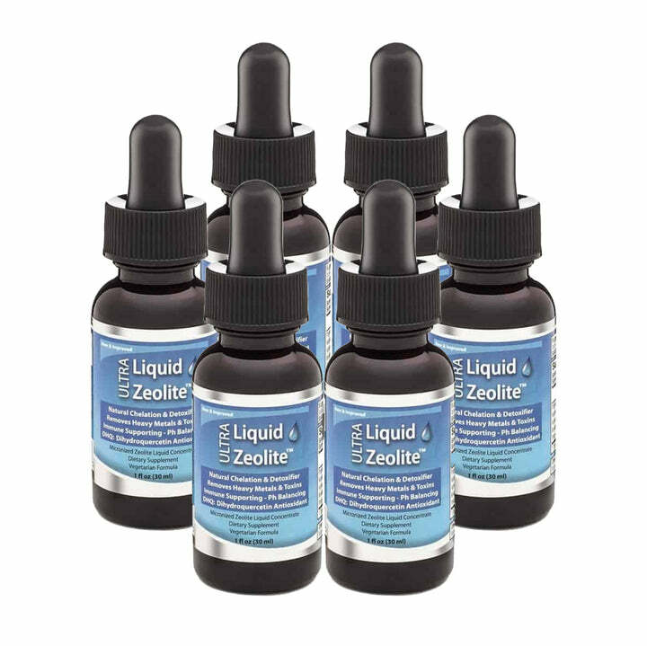 Ultra Liquid Zeolite Enhanced DHQ 6 – 1oz Bottles safety sealed Liquified Detox