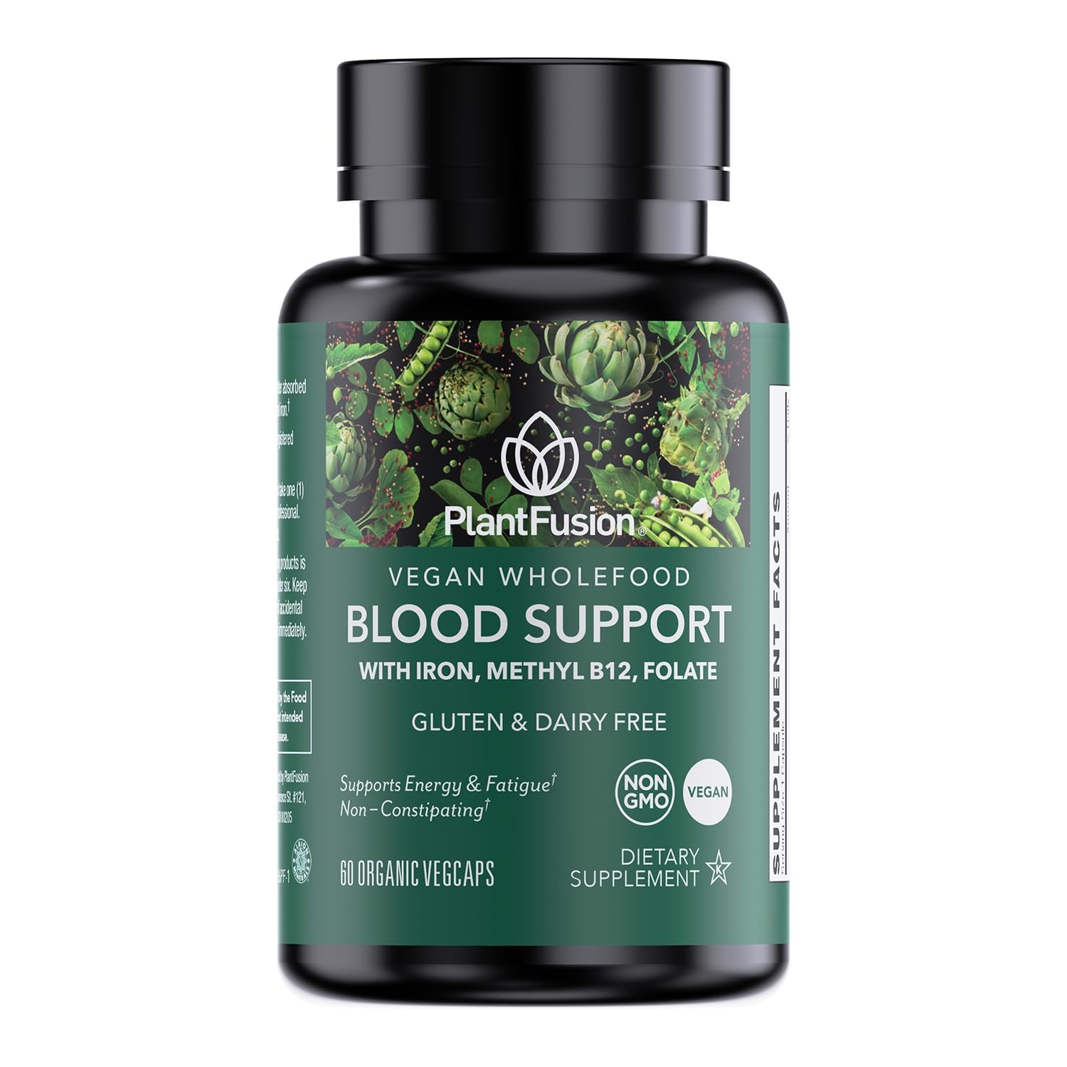 PlantFusion Vegan Iron Supplement for Women & Men – 60 Count (Pack of 1)