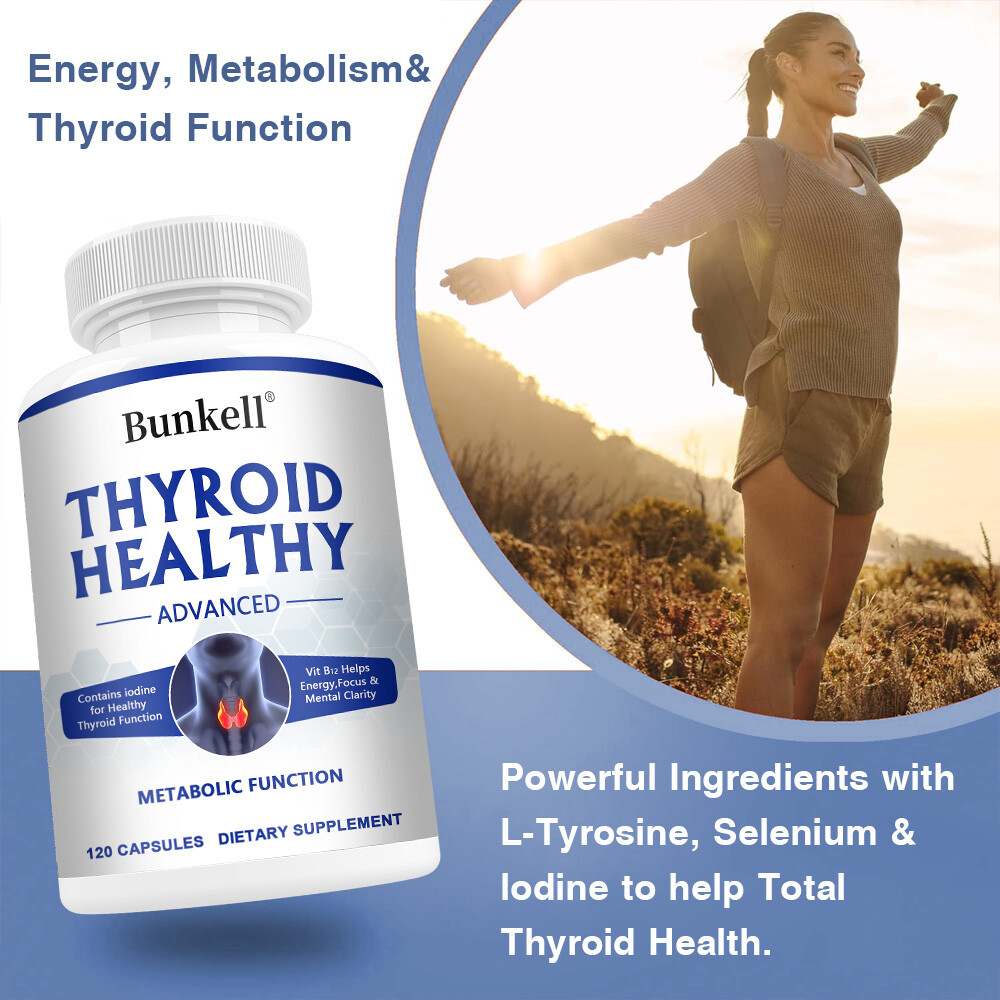 Thyroid Health Supplement 30/60/120 Capsules (NON-GMO) – Energy & Weight Loss