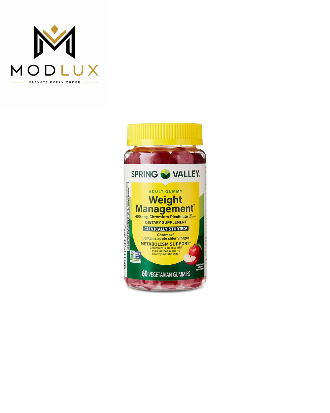 Spring Valley Weight Management Gummies Chromium Picolinate 400mcg 60 Count
