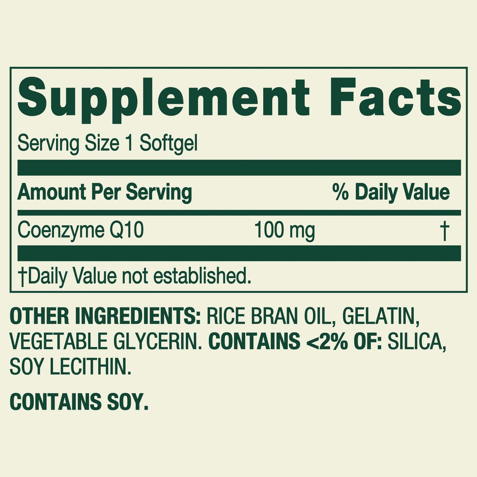 Spring Valley Rapid-Release CoQ10 Heart Health Dietary Softgels 100 mg, 60 Count