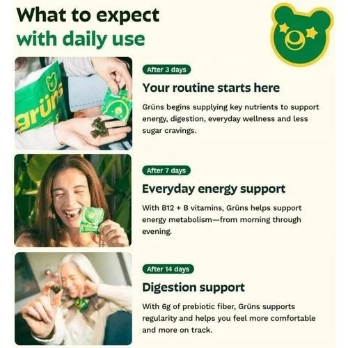 Gruns SuperFood Greens Gummies