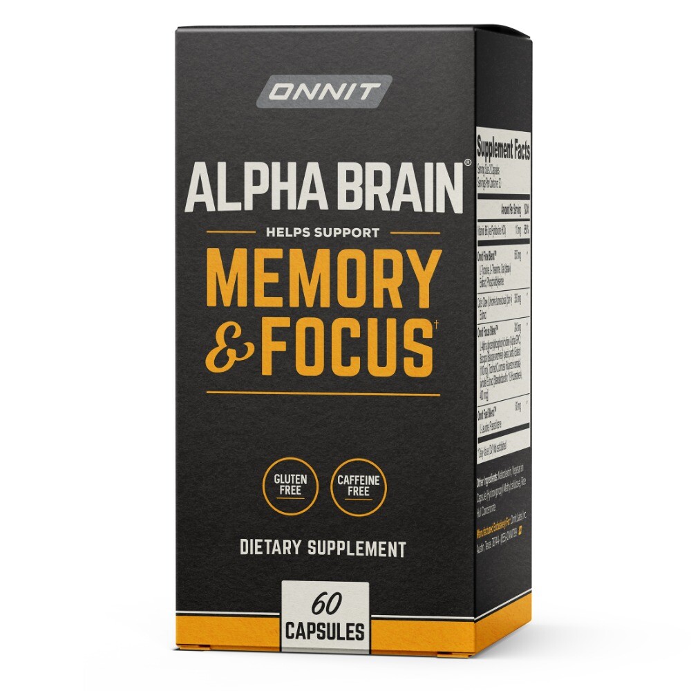 Alpha BRAIN Nootropic Brain Health, Memory and Focus Support, 60 Ct