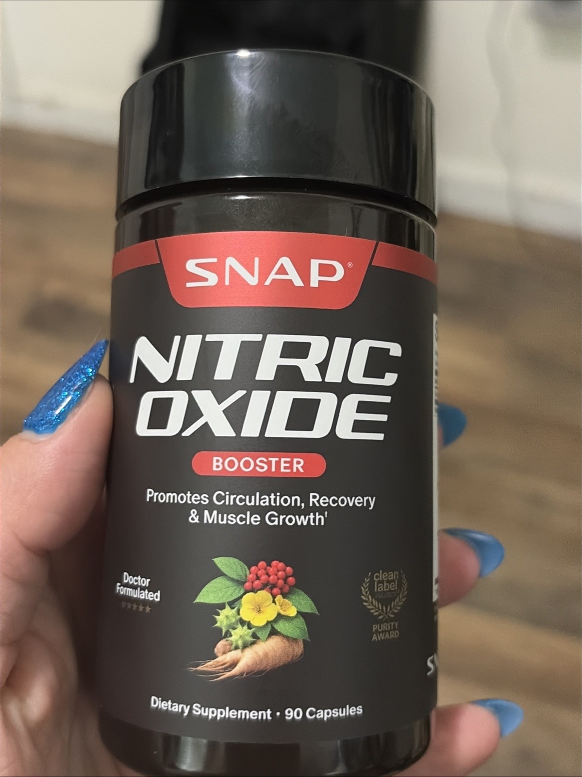 Snap Supplements Nitric Oxide Booster 90 Capsules Doctor Formulated