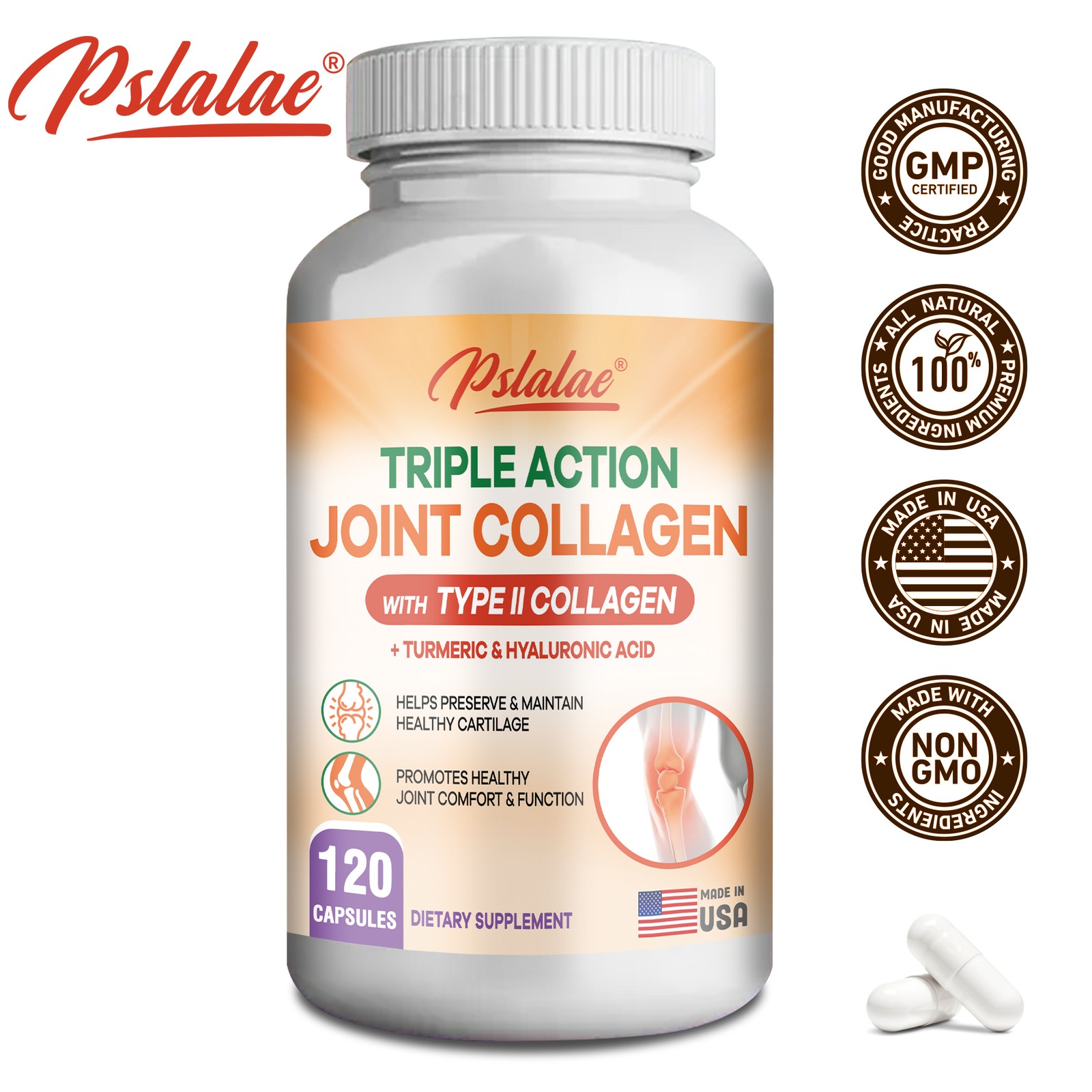 Triple Action Joint Collagen – Chondroitin Sulfate,Turmeric, Hyaluronic Acid