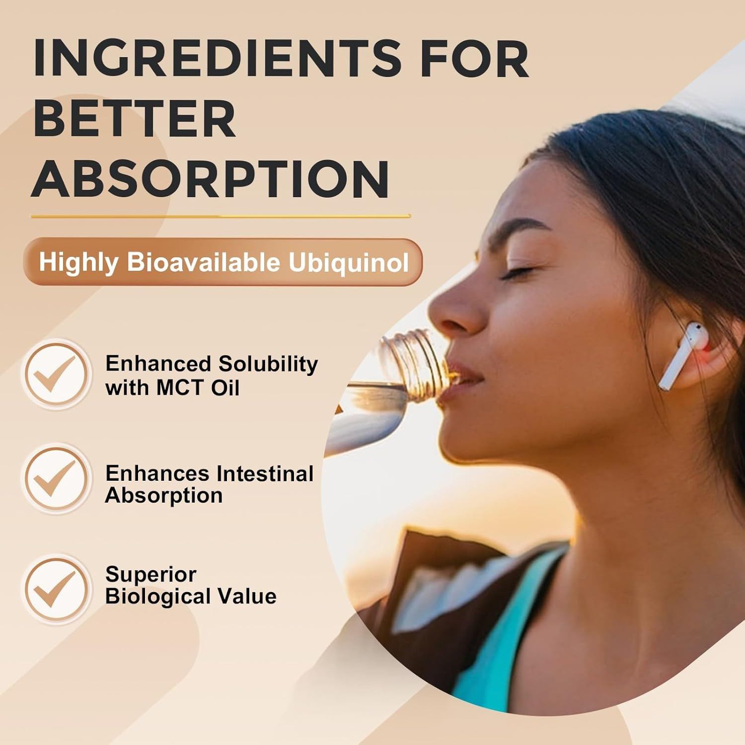 ZEBORA Ubiquinol CoQ10 400mg Softgels with Vitamin C & Vitamin E & Selenium, Max