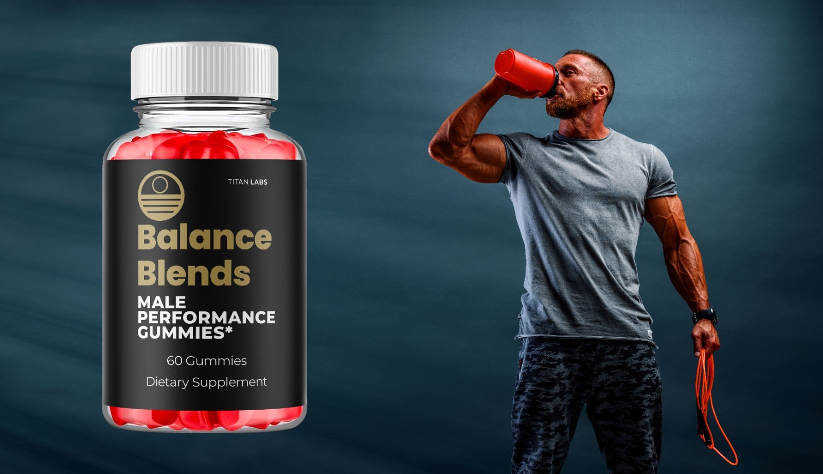 (1 Pack) Balance Blends Advanced Male Support Supplement BalanceBlends 60 Gummys