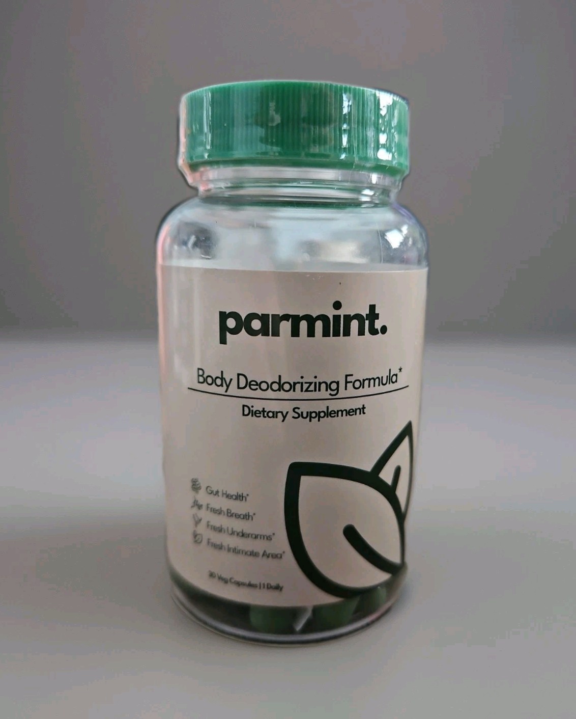 Parmint Body Deordorizing Fomula Dietary Supplement 30 Capsules Exp 4/28