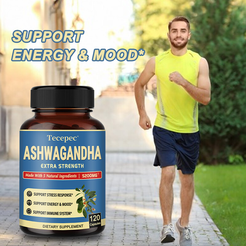 Ashwagandha Rhodiola rosea Extract Stress & Mood Support, 30/60/120 Capsules