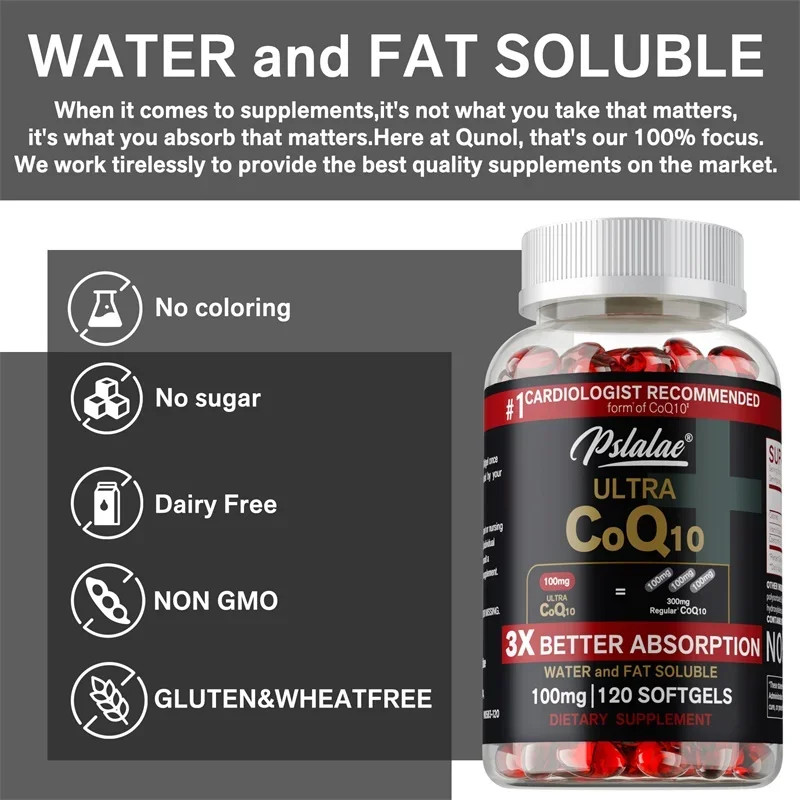 CoQ10 120pcs – Supports Vascular and Heart Health, Balances Blood Pressure