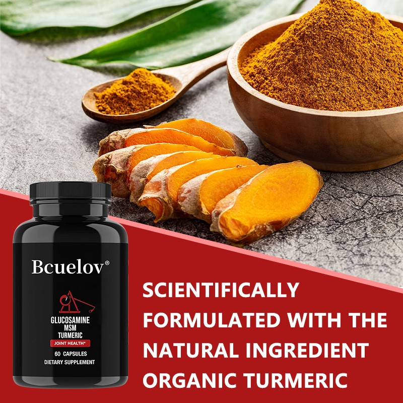 Glucosamine Msm Turmeric Healthy Bones & Comfortable Joints 30/60/120 Capsules