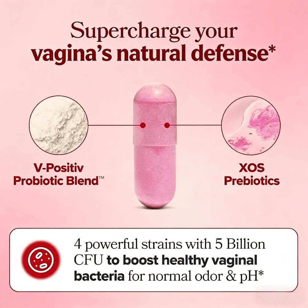 URO O Positiv Vaginal Probiotics Prebiotic 60 ct,for Women pH Balance,new