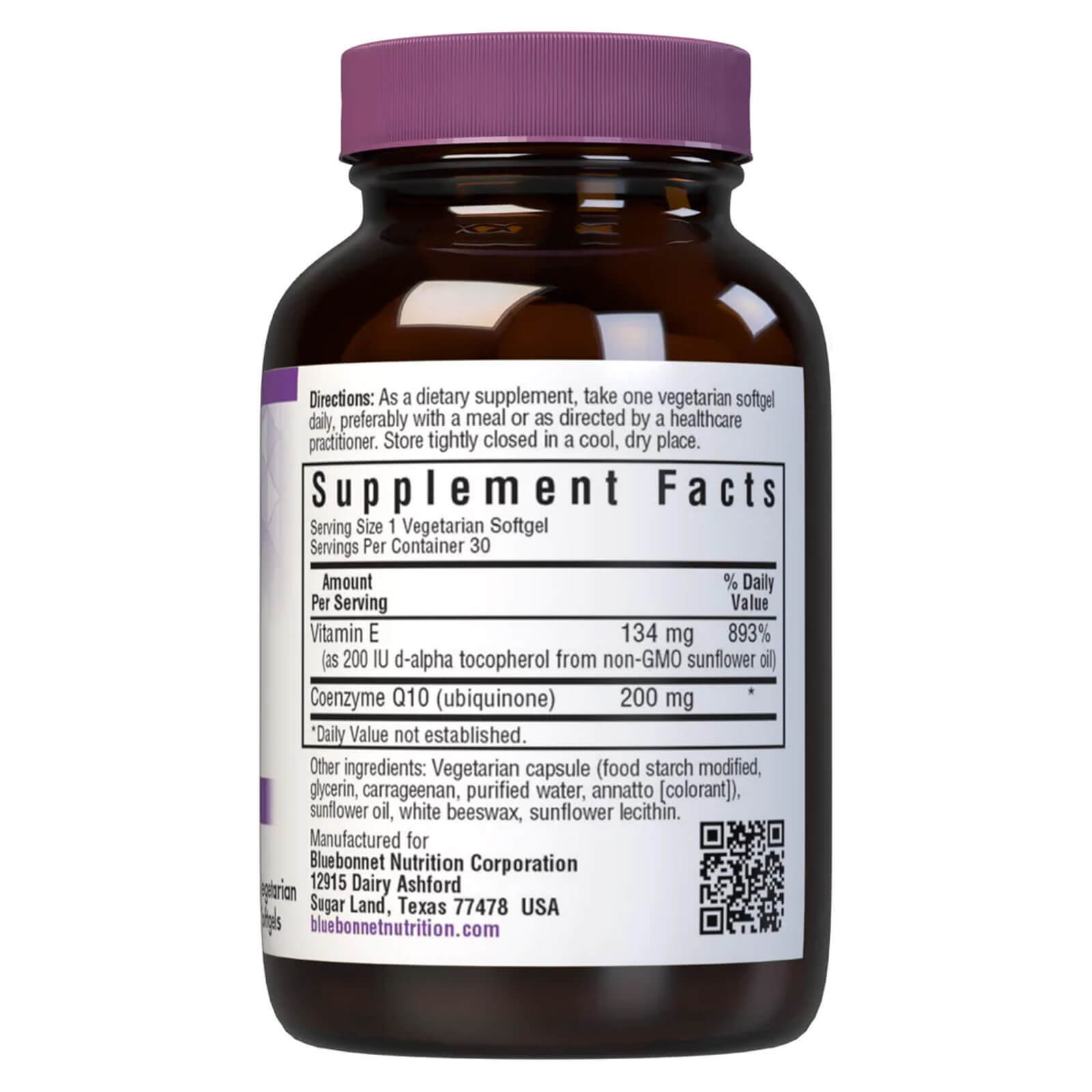 Bluebonnet Coq10 200 Mg 30 Vegetarian Softgels, Energy & Heart Health