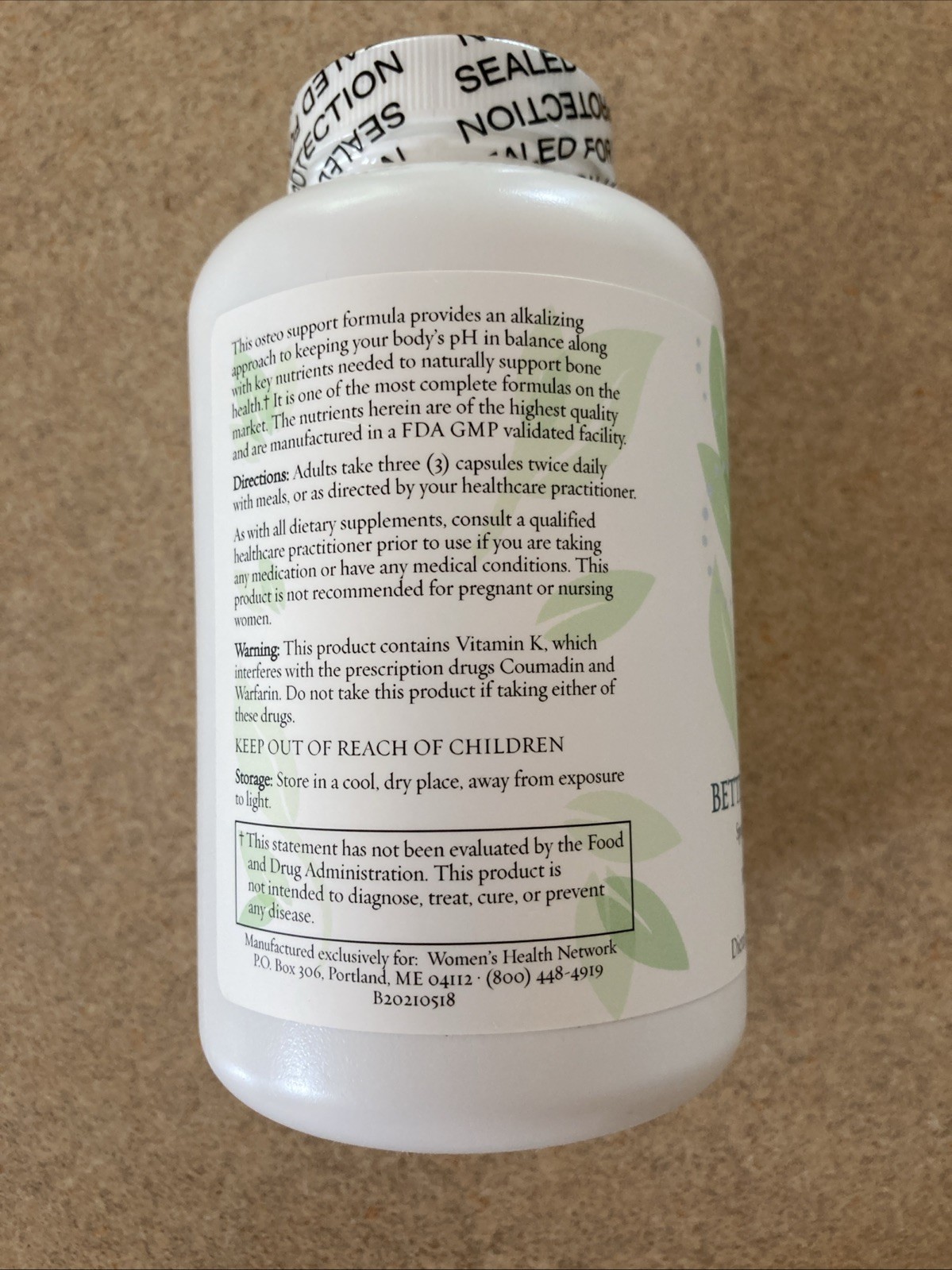 Women’s Health Better Bones Builder Supplement 180 Capsules
