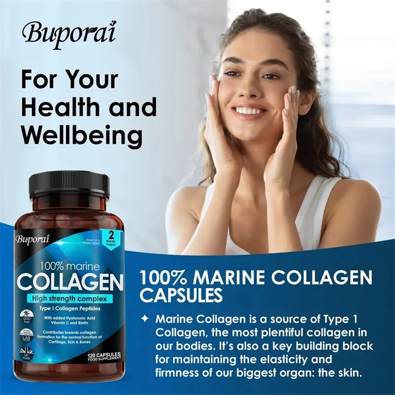 Collagen 240pcs,Brightens Skin Tone,Promote Skin Elasticity, Maintain Vitality