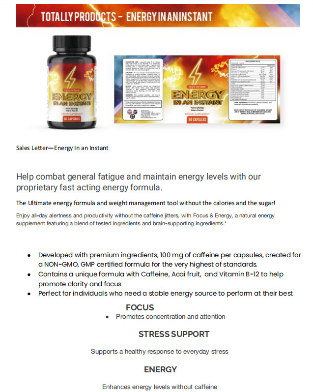 Glucose Balance Weight Management & Energy Support Brain Supplement 60 Capsules