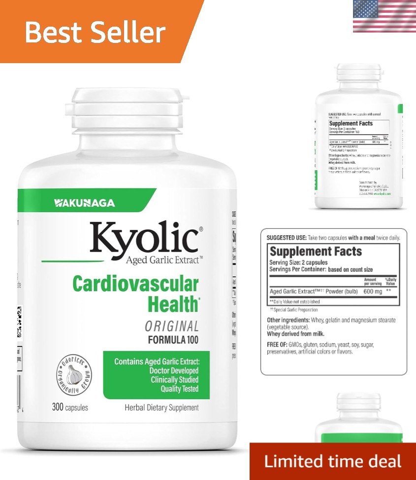 Aged Garlic Extract 300 Caps – Support Cardiovascular & Digestive Health
