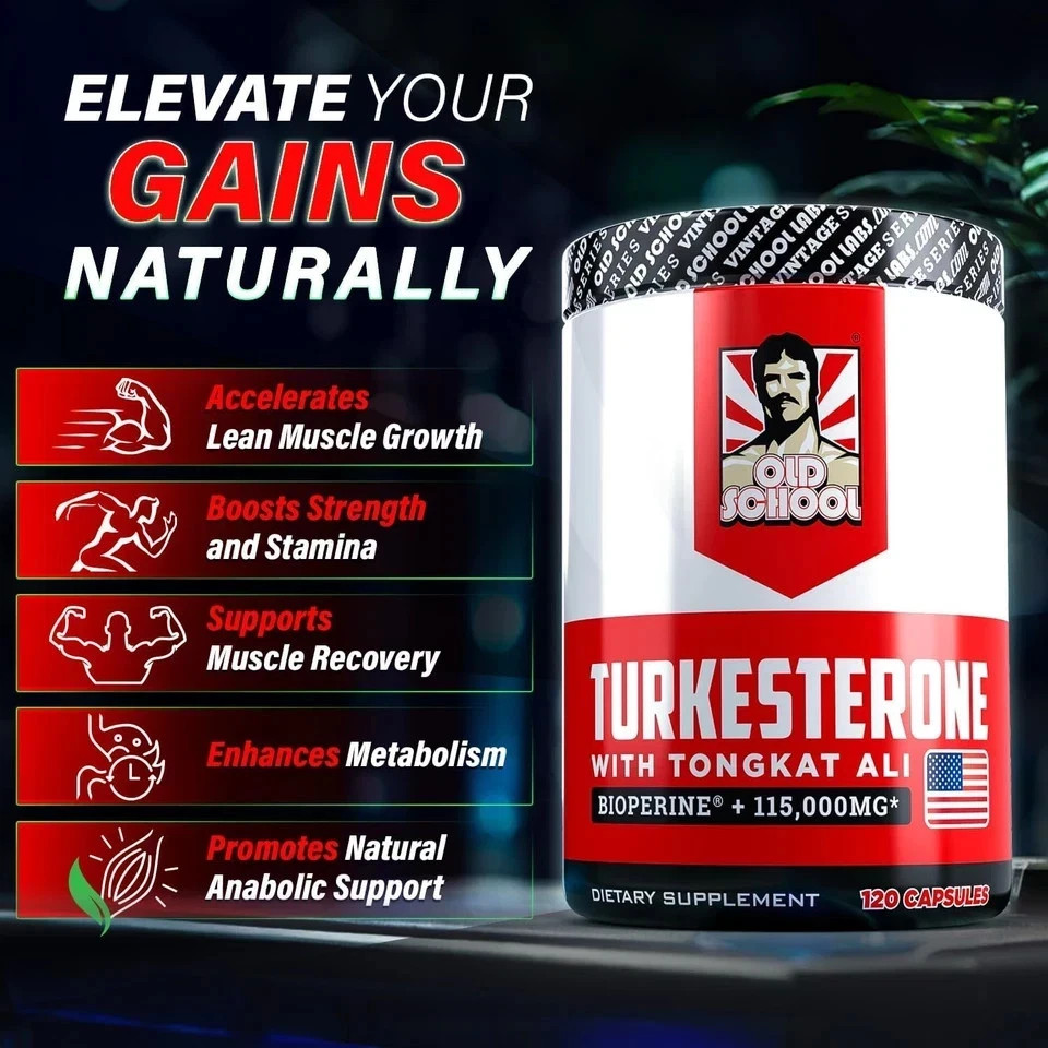 Turkesterone 15,000mg [Max Potency] + BioPerine® for High Absorption Formula