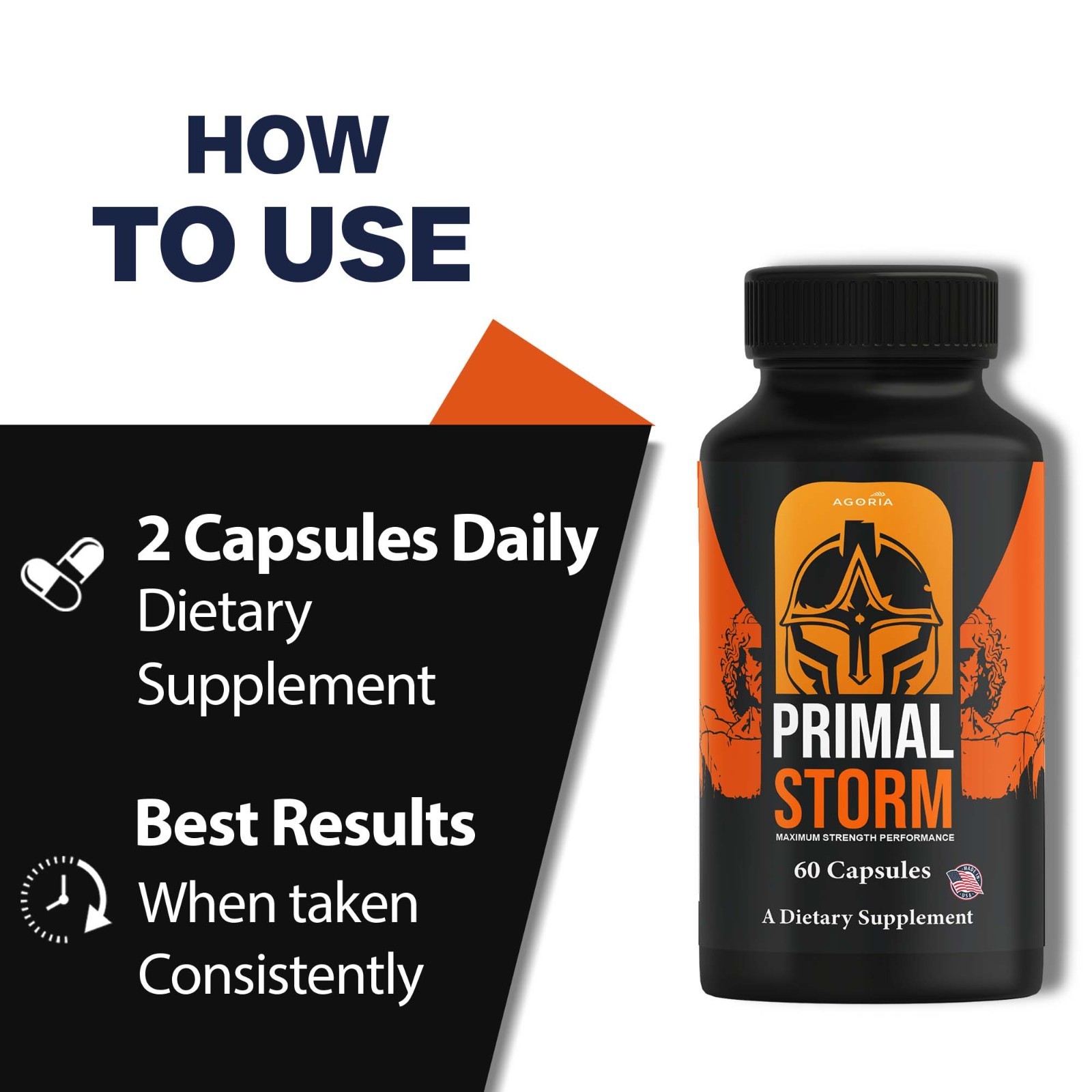 (5 Pack) Primal Storm Performance Support, PrimalStorm Capsules