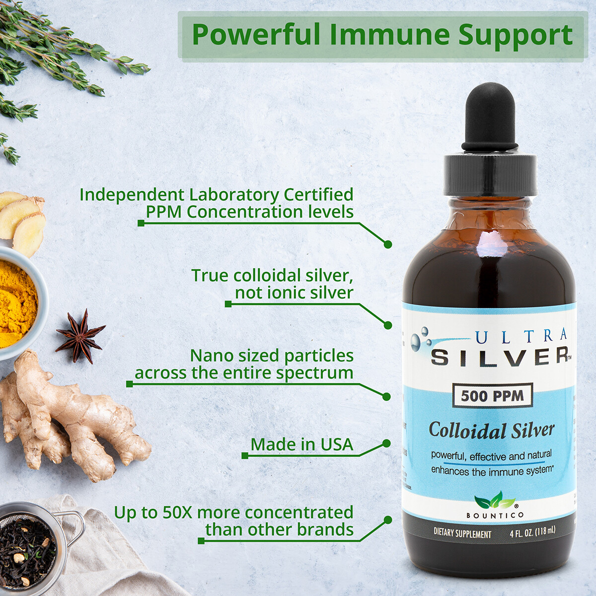 3-Pack!!! COLLOIDAL SILVER 1000 PPM 4 OZ.- IMMUNE SUPPORT (FREE SHIPPING!!!)