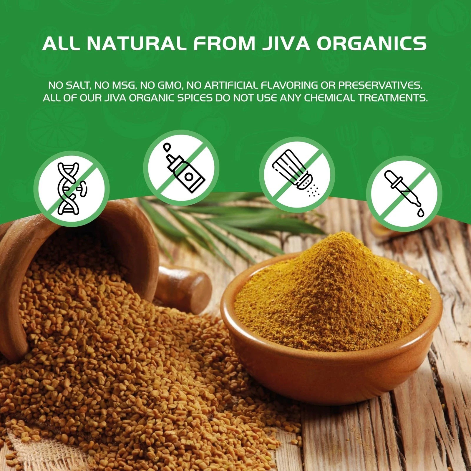 Organic Fenugreek Powder 8oz Jar – Gluten Free, Non-GMO, Methi Powder, Pure,…