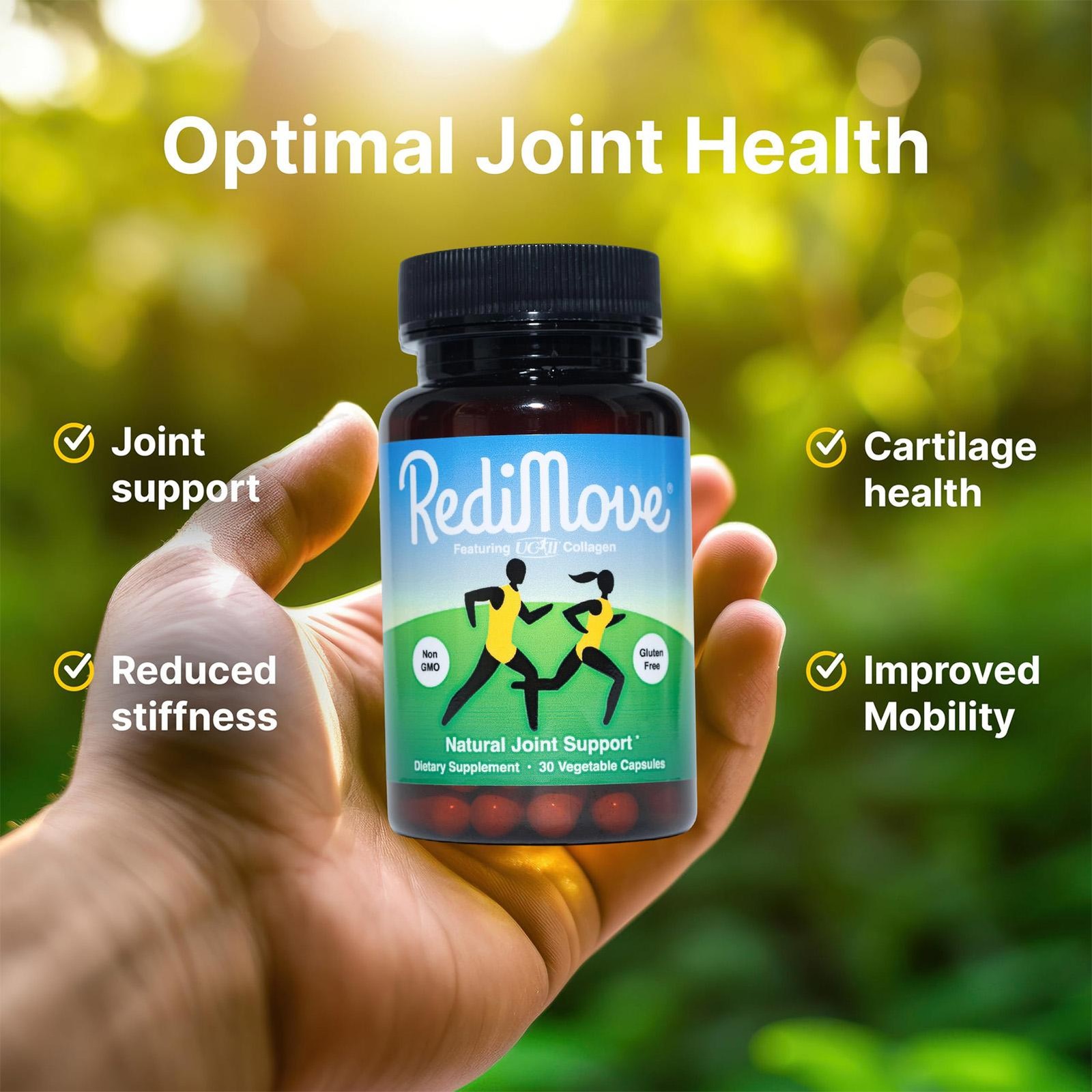 NEW REDIMOVE Natural Joint Support Non GMO & Gluten Free Pack of 1