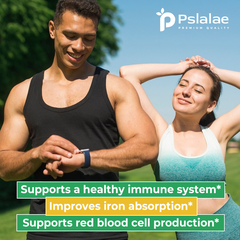 Iron Supplements 650mg – with Vitamin C – Absorbs Easily Raise Hemoglobin Levels