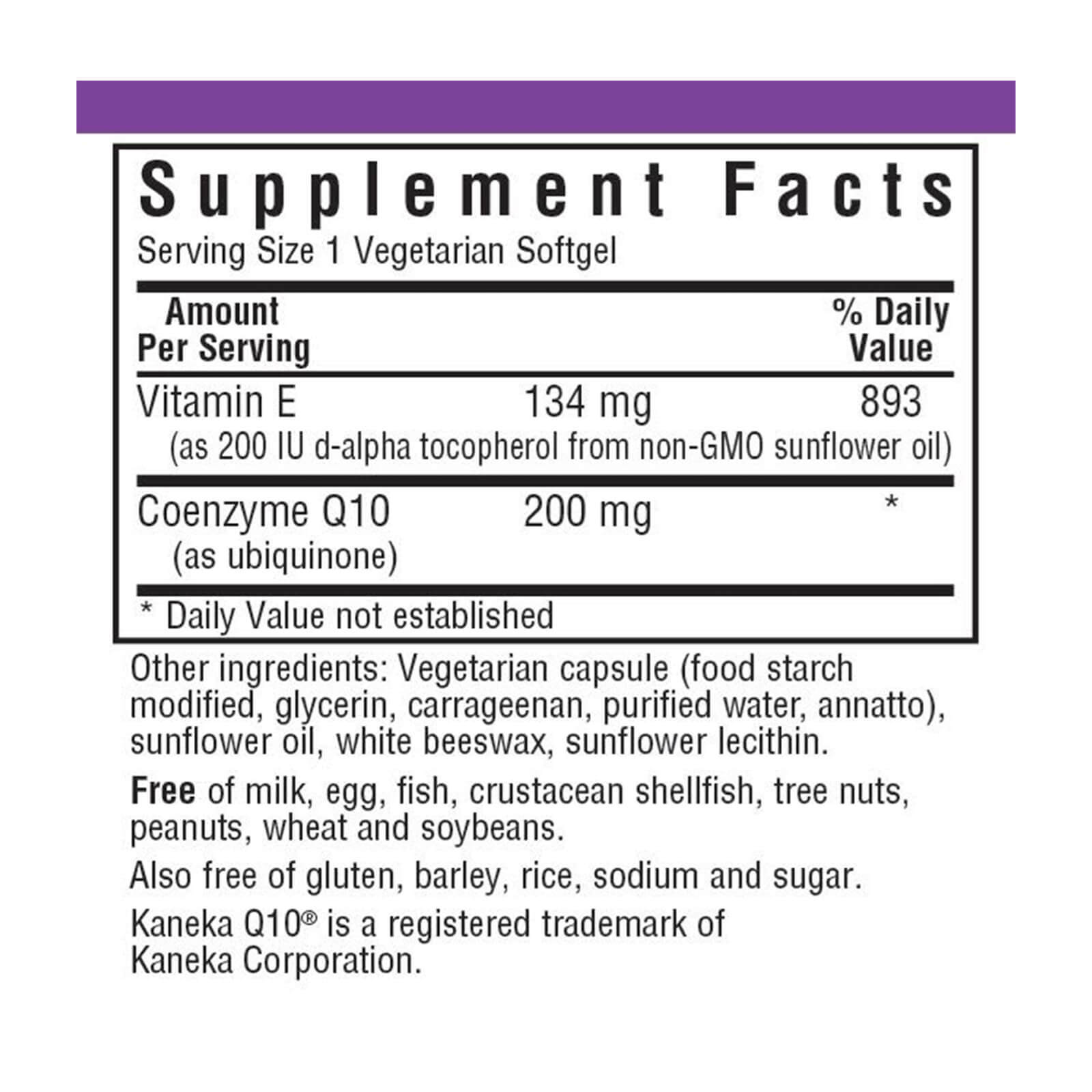 Bluebonnet Coq10 200 Mg 30 Vegetarian Softgels, Energy & Heart Health