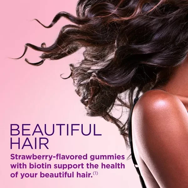 Nature’s Bounty Optimal Solutions Hair, Skin & Nails Gummies with Biotin – 40ct