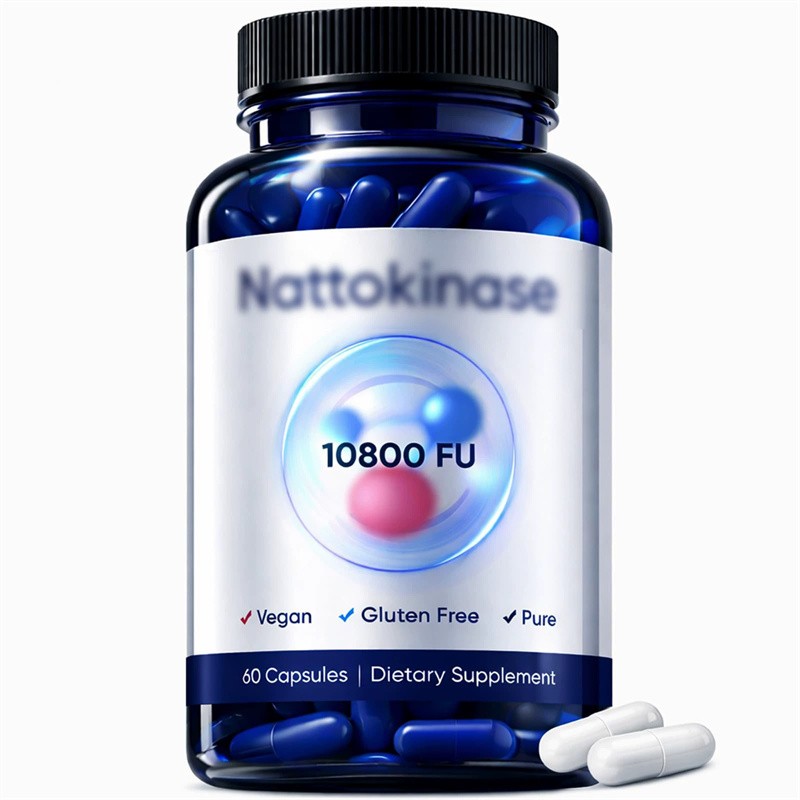 3PCS Nattokinase Supplement – 10800 FU 60 Capsules Per Serving Heart Circulation