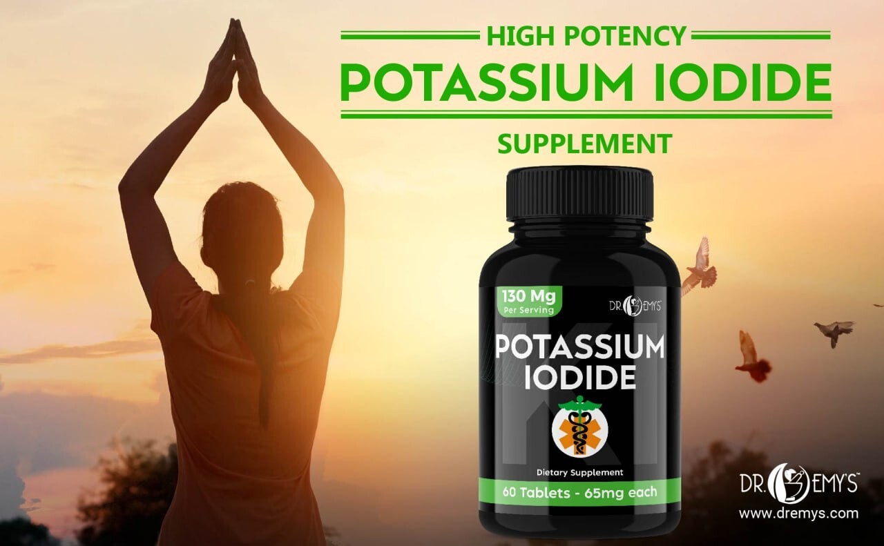 (5PK) – Potassium + Iodide Pills Tablets☆130 mg Supplement☆Survival Kit Fallout