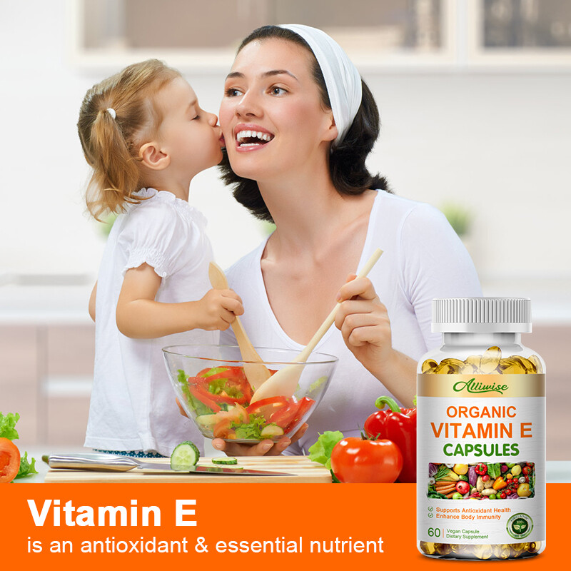 Vitamin E 1000 IU 120 Capsules – Supports Skin, Hair, Immune and Eye Health