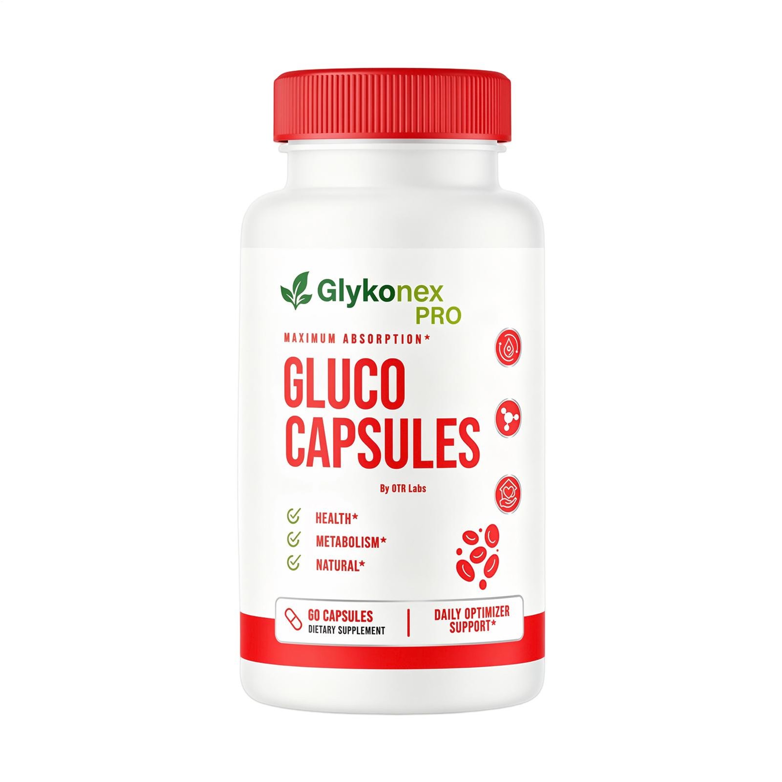 2 X GlykoNex Gluco Capsules Blood Health Support Dietary Supplement 60 Capsules