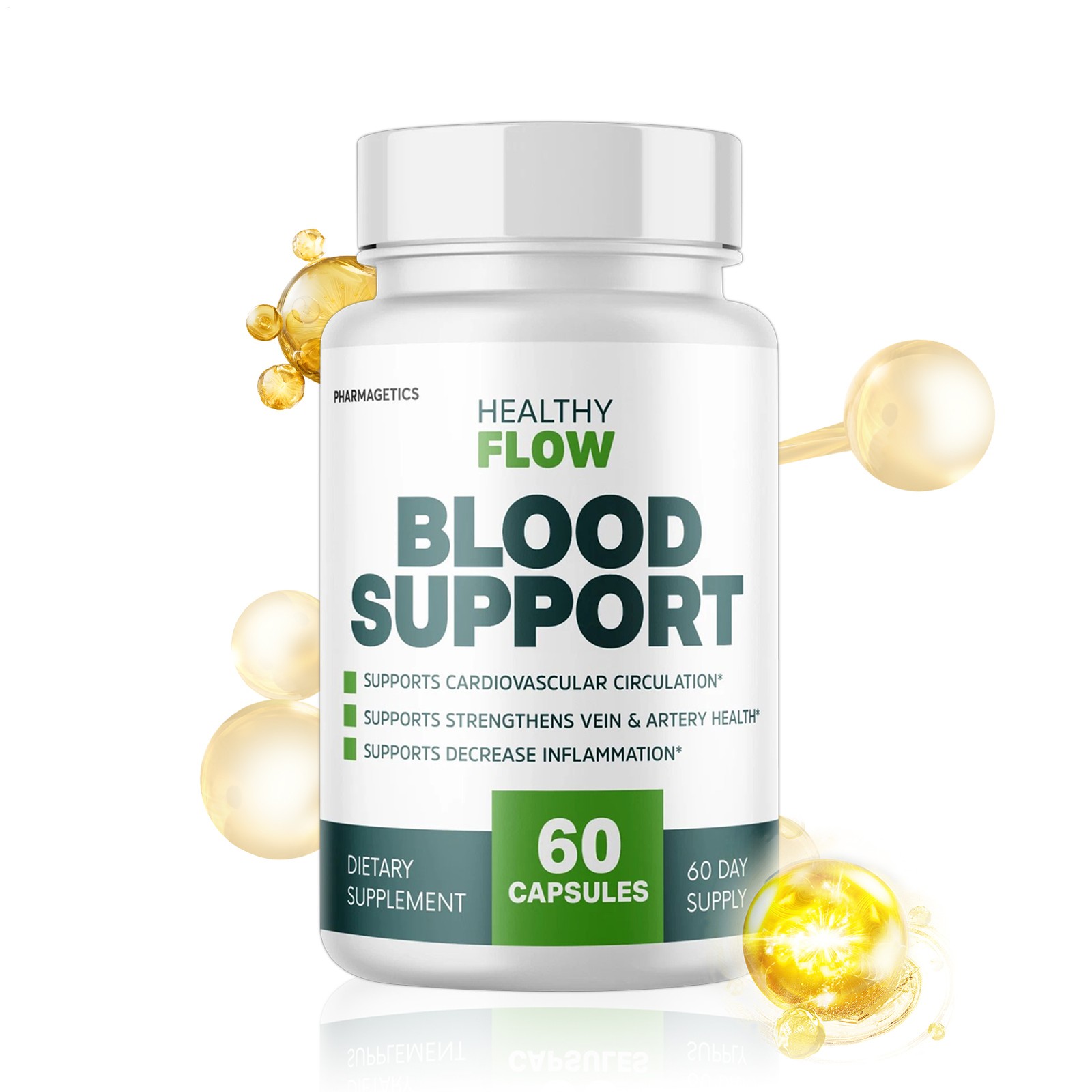 Healthy Flow Blood Support, Cardiovascular Circulation – 60 Genuine Capsules