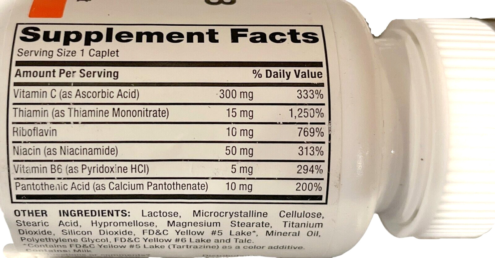 Rugby Total B COMPLEX plus Vitamin C 130ct Caplets __