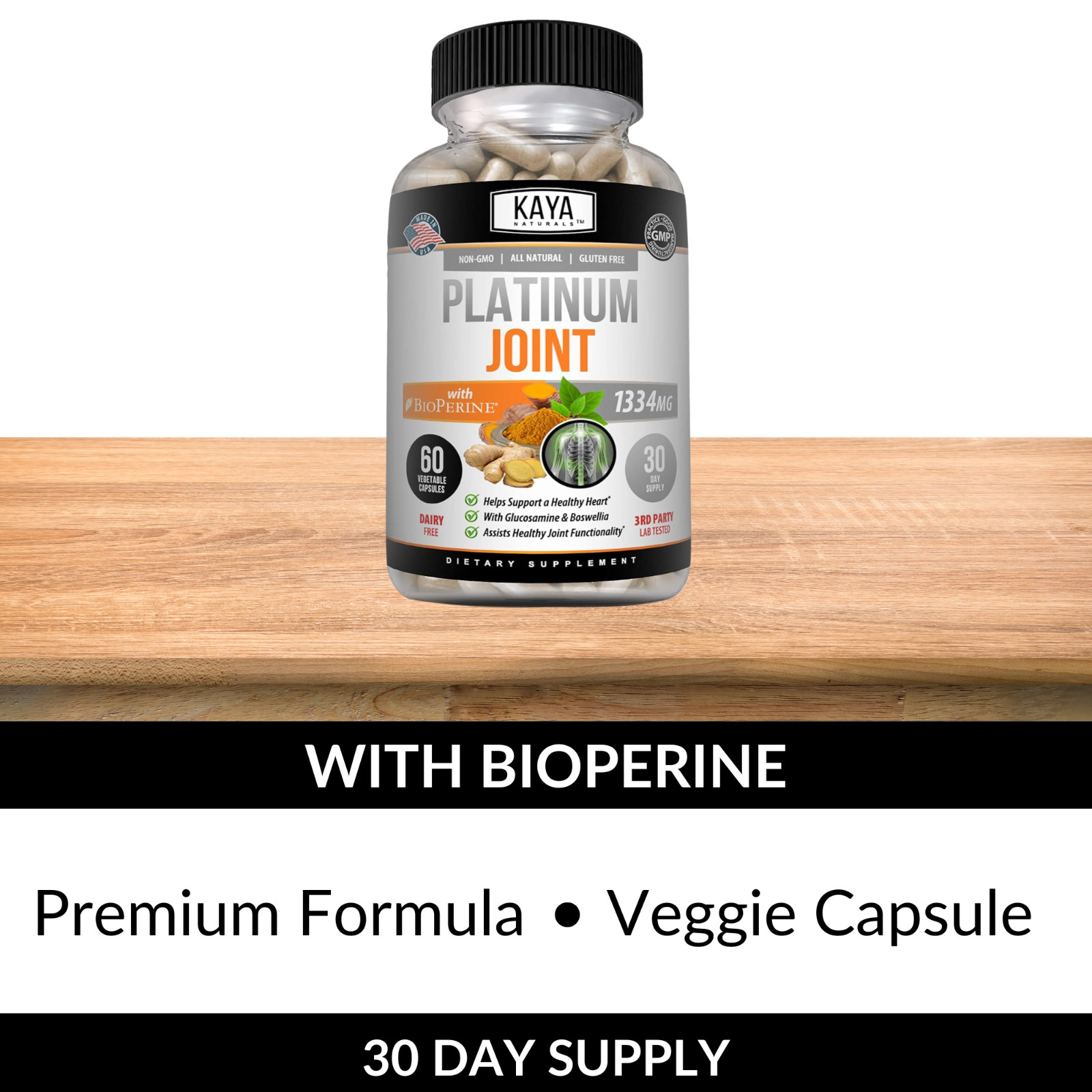 Platinum Joint, Pain Relief, Joint Support, Anti Inflammatory, Turmeric, MSM