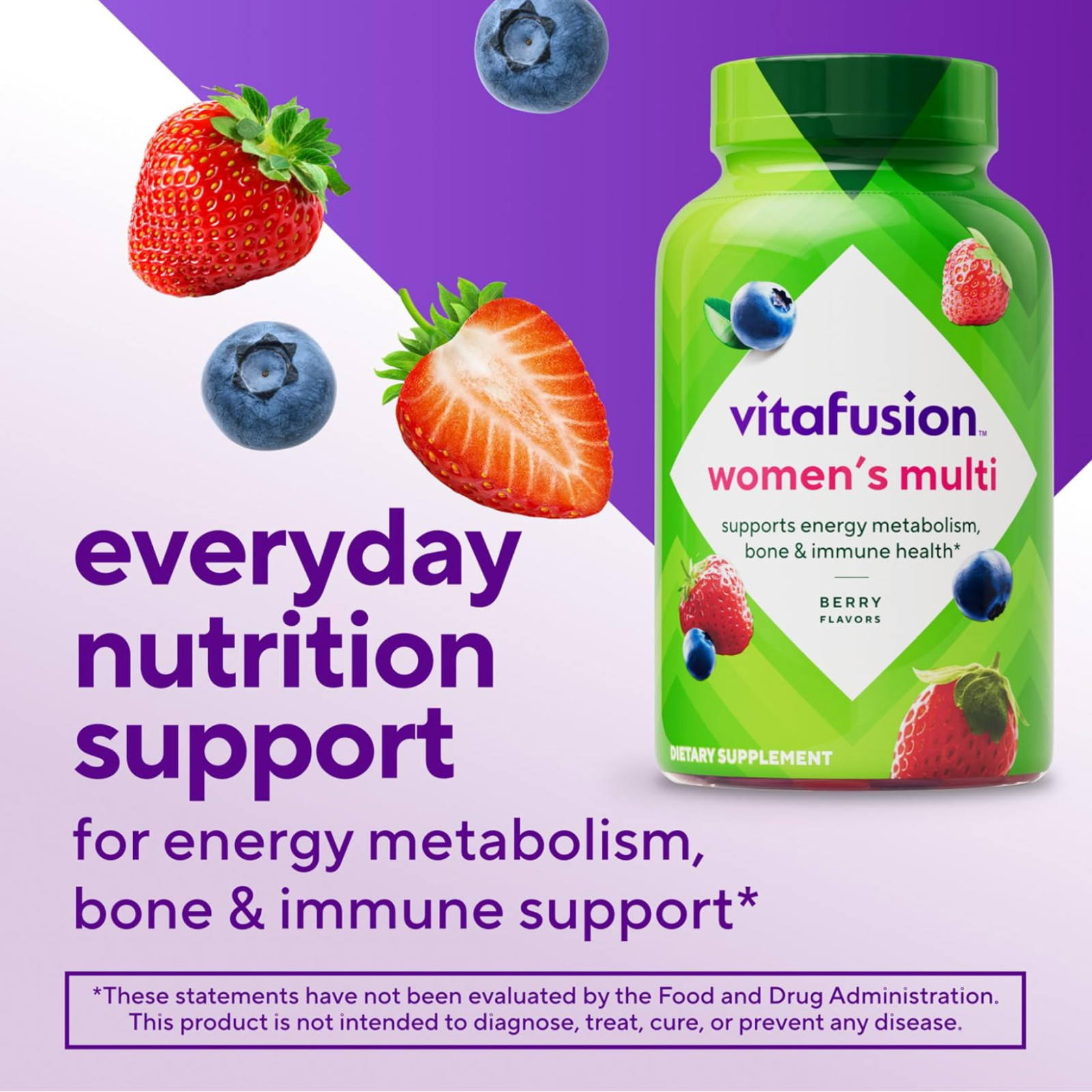 Vitafusion Adult Gummy Vitamins for Women, 120 Count 120 (Pack of 1)