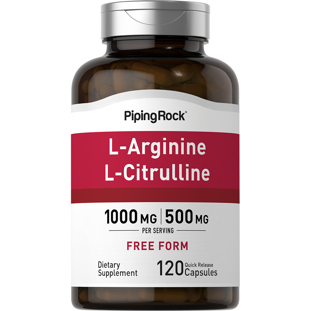 L-Arginine L-Citrulline Complex | 120 Capsules | Non-GMO | by Piping Rock