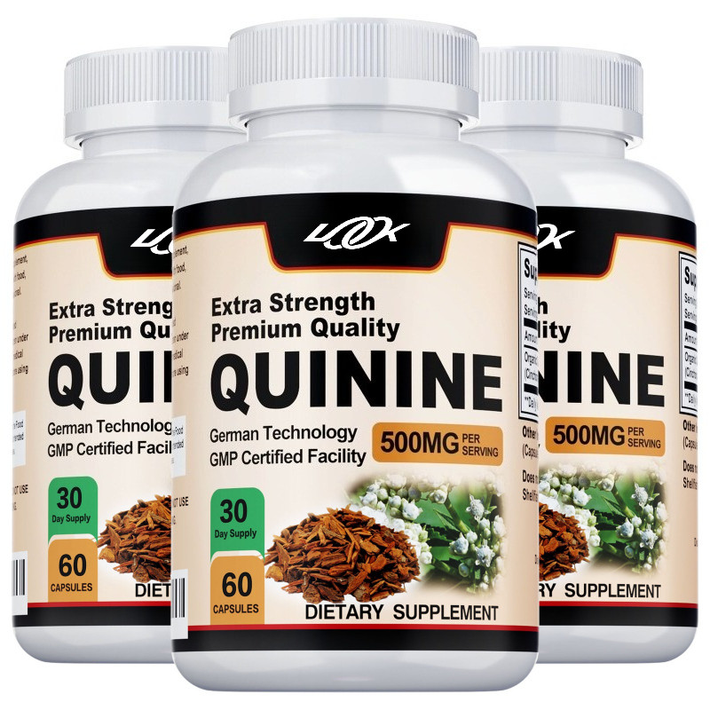Quinine Capsules 500mg – Support Leg Cramps, Stomach Health & Immune System