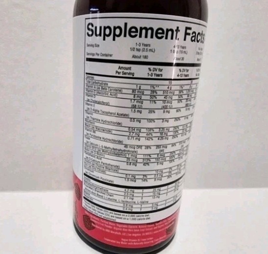 Liquid Morning Multivitamin, Raspberry, 15.22 fl oz (450 ml) Exp 05/27