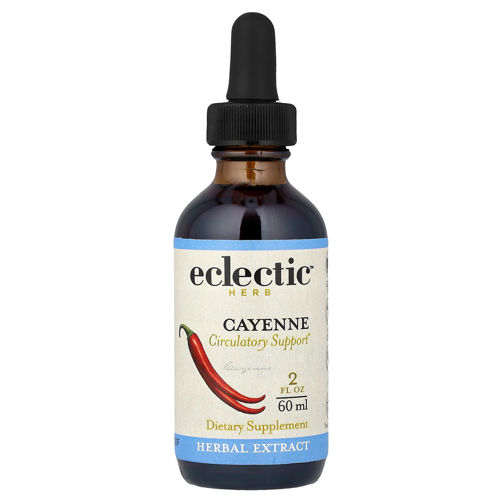 2 X Eclectic Herb, Cayenne Extract, Circulatory Support, 2 fl oz (60 ml)