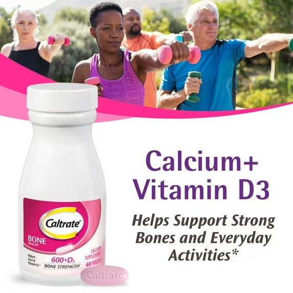 3 bottles Caltrate 600+D3 Calcium & Vitamin D Supplement 360 Tablets EXP 08/2028