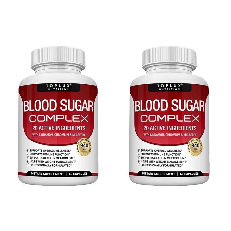 NEW Blood Sugar Complex Capsules w/ Cinnamon, Bitter Melon & Chromium