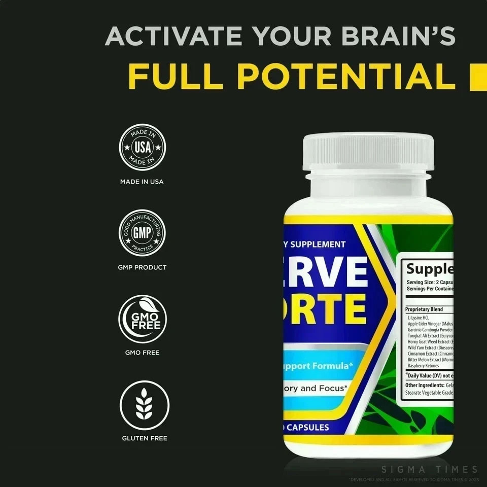 Nerve Forte Capsules, NerveForte to Support Nerve Health and Comfort | Pack of 2
